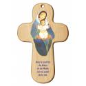 Croix Murale Bois 9.4 X 15 Cm Que Le Sourire De Jesus...