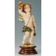 Beeld 31 Cm Engel + Appel Basis Hout 
