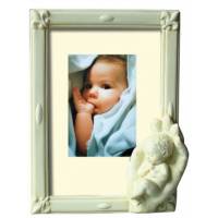 Cadre - 9 X 13 cm - Main + Bébé - Blanc