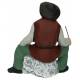 Santon Gateau 7 Cm Man Zittend Met Hond 