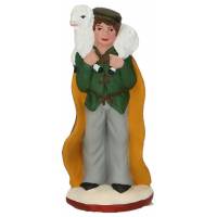 Santon Gateau 7 Cm Berger Avec Mouton Sur Épaules