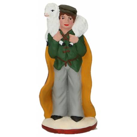 Santon Gateau 7 Cm Berger Avec Mouton Sur Épaules