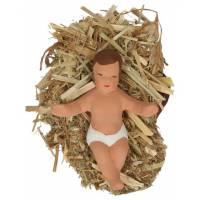 Santon Gateau 7 Cm Jesus Sur Paille