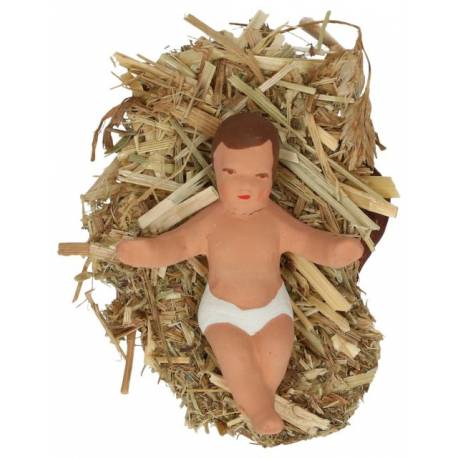 Santon Gateau 7 Cm Jesus Sur Paille