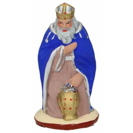 Santon Gateau 7 Cm Roi Mage/Bleu