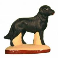 Santon Gateau 7 Cm Chien Noir