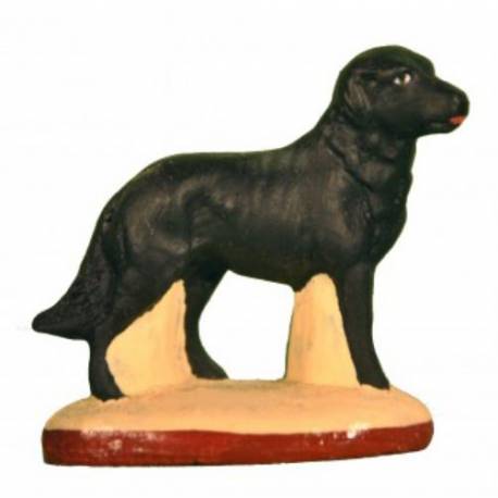 Santon Gateau 7 Cm Chien Noir