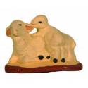 Santon Gateau 7 Cm Mouton + Agneau