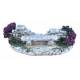 Santon Gateau Banc Fleuri Violet