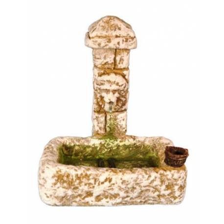 Santon Gateau Fontaine Ventoux 13.5 X 11 Cm