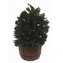 Décor pour santons de Provence : tonneau avec buisson
