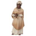 Roi noir : crèche de Noël en bois Komet 12 cm
