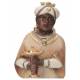Roi noir : crèche de Noël en bois Komet 12 cm