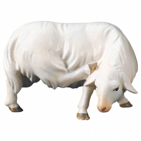 Schaap Krabbend : houtsnijwerk kerstgroep Komet 12 cm 