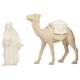 Chameau pour personnages de crèche de 16 cm bois naturel
