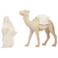 Houtsnijwerk Kameel voor kerstfiguren van 16 cm/Natuur 