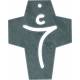 Croix Murale Ardoise 8 X 10 Cm Christ Découpé