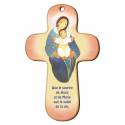 Croix Murale Bois 9.4 X 15 cm Que le sourire de Jésus ...