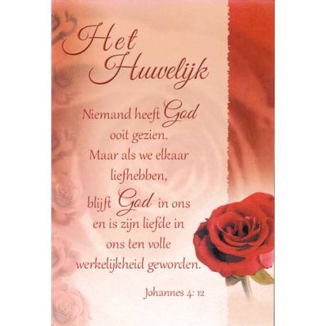 Dubbele Kaart + Omslag - Huwelijk 