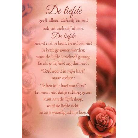 Dubbele Kaart + Omslag - De Liefde 