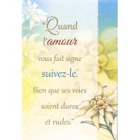 Carte Double + Env - Quand l'amour