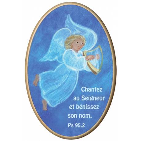 Kader Hout Ovaal 10 X 15 Cm Chantez Au Seigneur... 