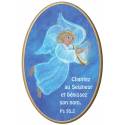 Cadre Bois Ovale 10 X 15 Cm Chantez Au Seigneur...