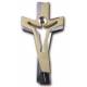Croix De La Passion En Bois Sculpte 23Cm Argent