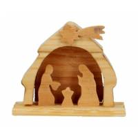 Creche 6 Cm Bois Sculpte