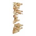 Kerststal 15 Figuren 10 Cm 2 Houtkleuren 