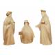 Creche 15 Personnages 10 Cm 2 Tons Bois