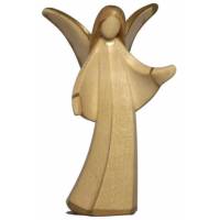 Houtesnijwerk Engel 8Cm 2 Houtkleur 