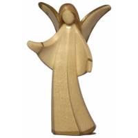 Ange En Bois Sculpte 8Cm 2 Tons Bois
