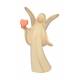 Ange En Bois Sculpte Avec Coeur Rouge 11Cm Alabaster