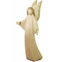 Bois Sculpte Ange 25Cm 2 Tons Bois