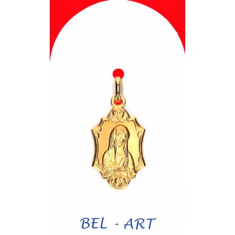Médaille Or 9 Crts - Banneux - 21 X 13 mm