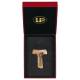 Bois Sculpté Croix S/Cordon Tau 5 X 4 Cm 2 Ton Bois + Etui