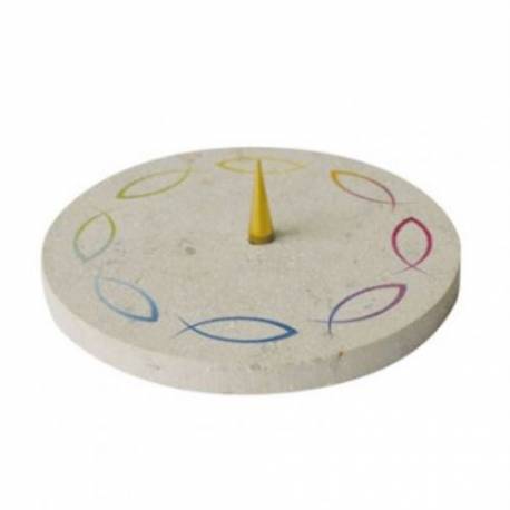 Bougeoir Pierre 13 Cm Poissons