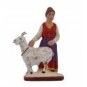 Santon Gateau 7 Cm Femme A La Chevre