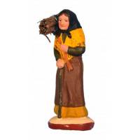 Santon Gateau 7 Cm Femme Au Fagot