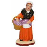 Santon Gateau 7 Cm Vrouw Met Lavendel 