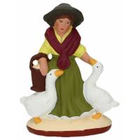Santon Gateau 7 Cm Femme Aux Oies
