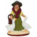 Santon Gateau 7 Cm Femme Aux Oies