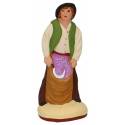 Santon Gateau 7 Cm Homme A La Lavande
