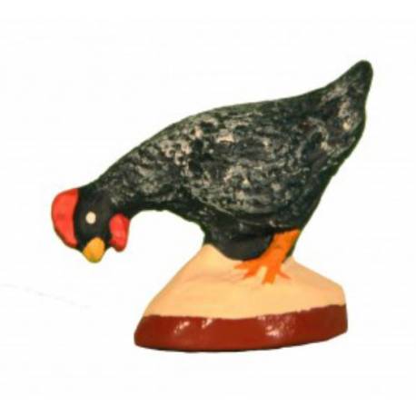Santon Gateau 7 Cm Poule Noire