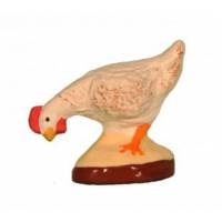 Santon Gateau 7 Cm Poule Blanche