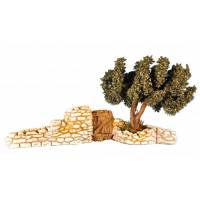 Santon Gateau Muur +Deur +Olijvenboom 