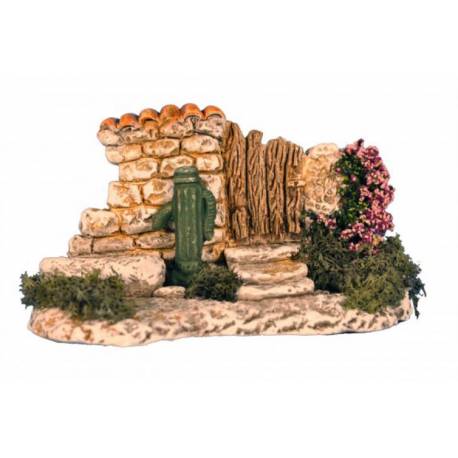 Santon Gateau Mur Porte