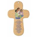 Croix Murale / Bois - 9.4 X 15 cm - Onze Vader ... - NL