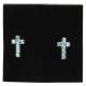 Boucles D'oreilles Swarovsky Aquamarine 1.5Cm